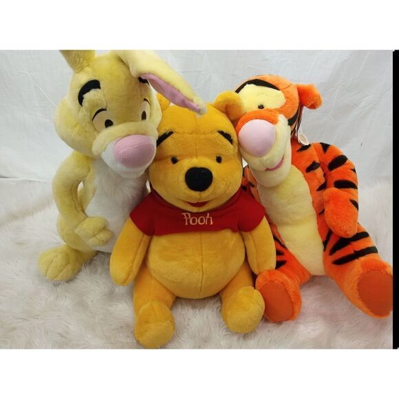 Lot Of 3 Pooh Rabbit Tigger My Talking Tigger Winnie The Pooh Friends - Picture 1 of 15
